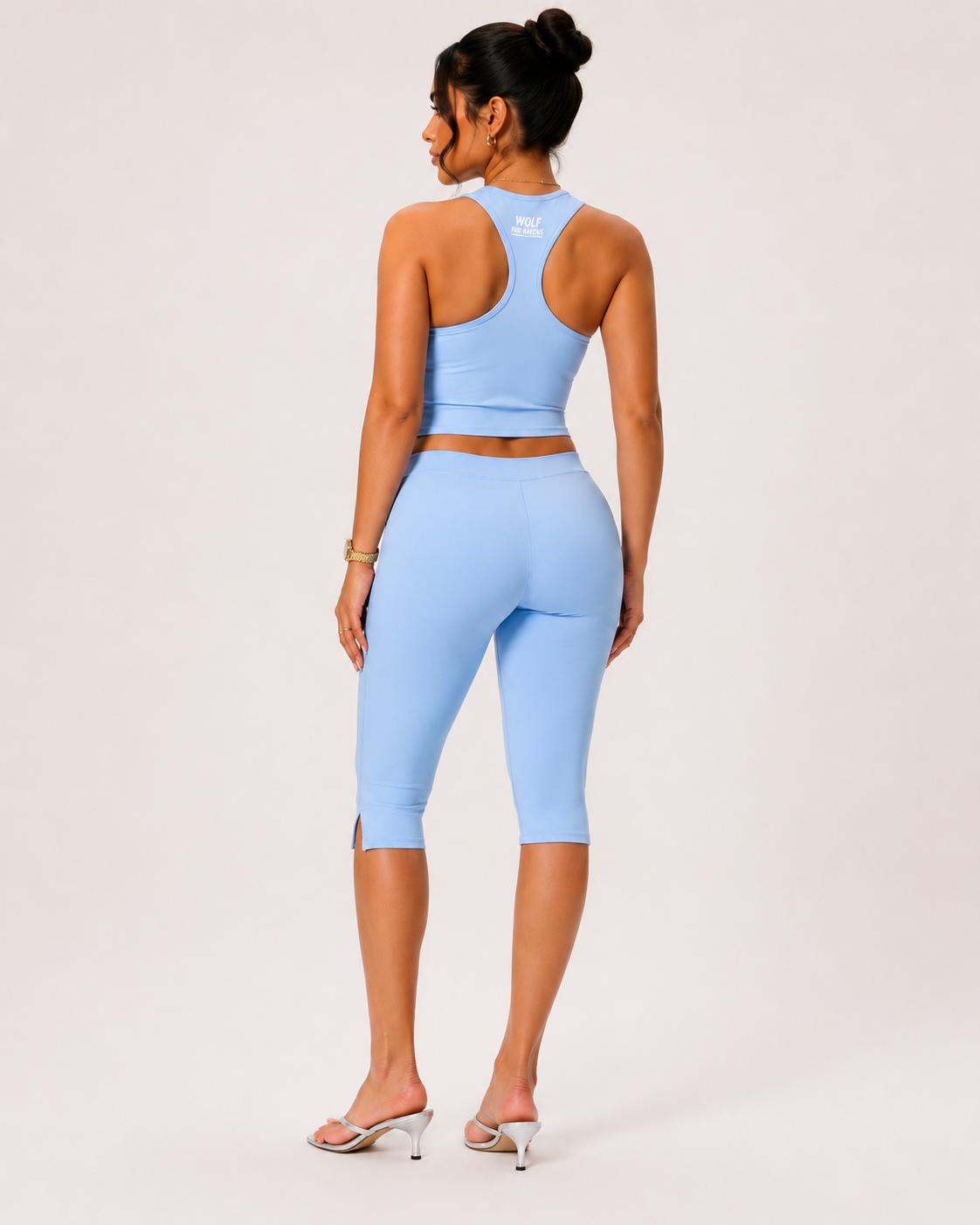 Sky Blue Capri Set