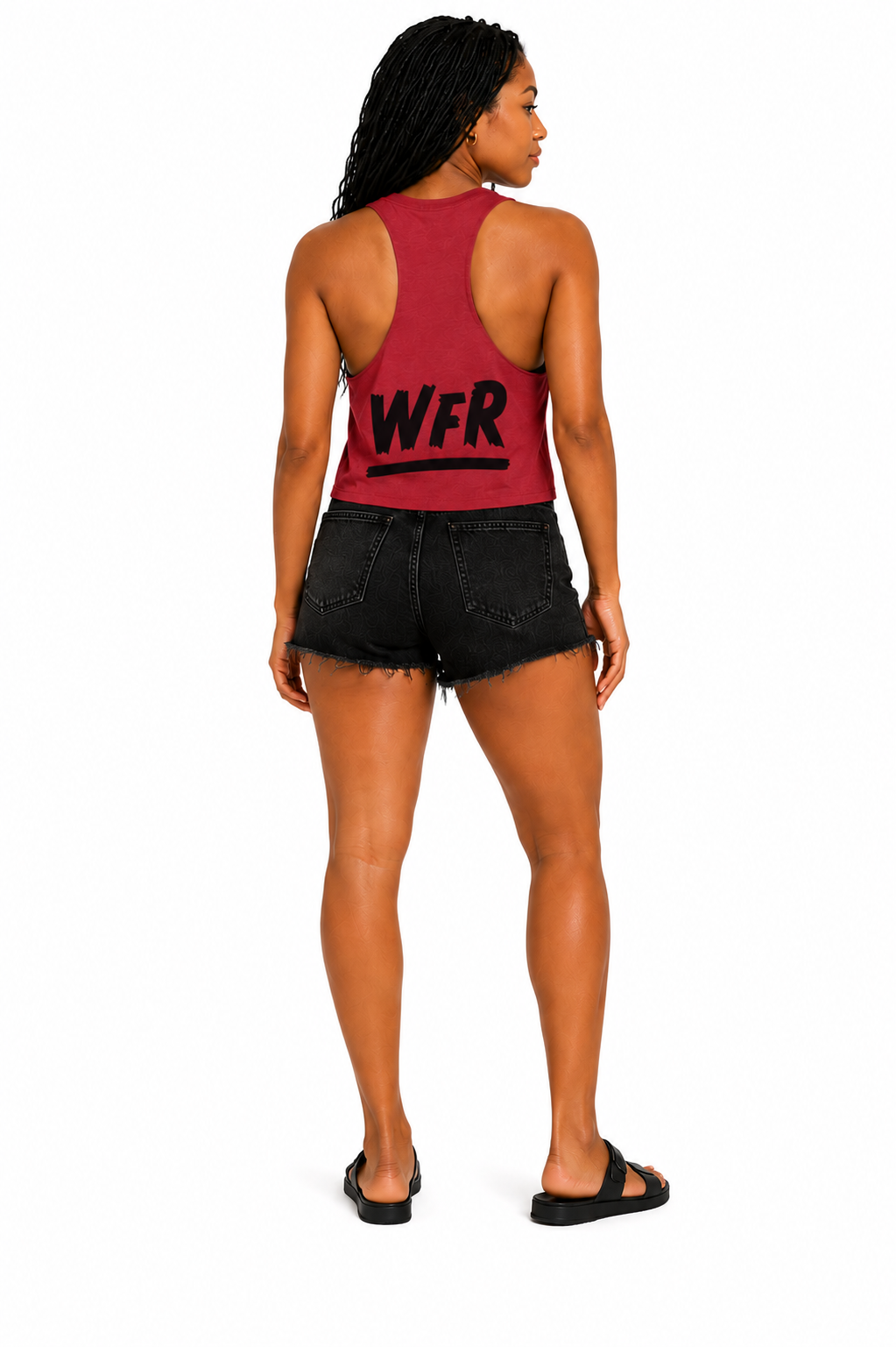 Racerback Crop Red Tank