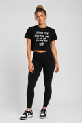 Essential Run The Day Crop Tee
