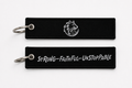 Wolf For Ravens Black Embroidered Key Chain