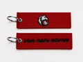 Wolf For Ravens Red Embroidered Key Chain