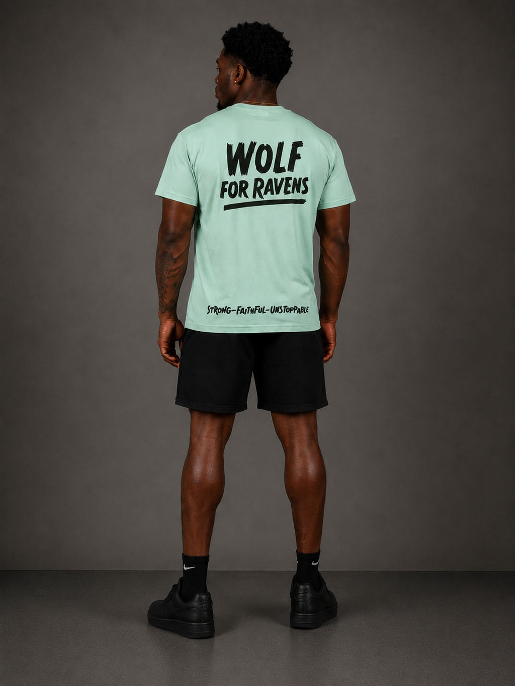 Alpha Crest Green Tee