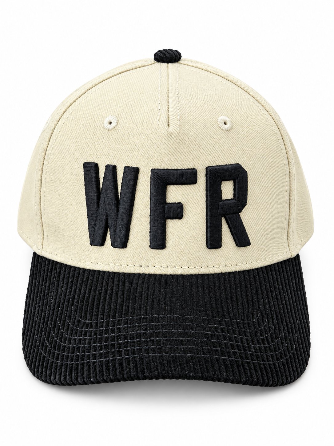 WFR Sandstone - Black Corduroy Trucker Hat