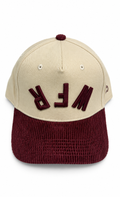 WFR Sandstone - Burgundy Corduroy Trucker Hat